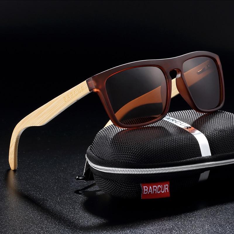 Stevvex polarized bamboo wood sunglasses with brown frames and bamboo temples UV400 protection on Tampa Home & Garden Store