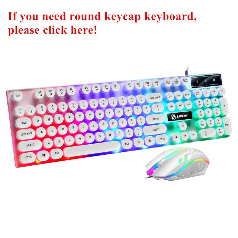 USB wired gaming keyboard and mouse set with rainbow RGB backlighting by FLIPSTYLEZLLC on Tampa Home & Garden Store