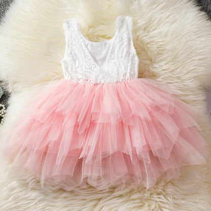 Baby girl dress Stevvex lace bodice pink tulle on Tampa Home & Garden Store