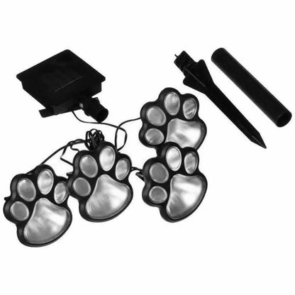Led Solar Paw Lights for Garden Pathway 4 Pack