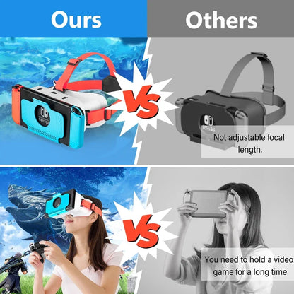 FLIPSTYLEZLLC Nintendo Switch LABO VR glasses with blue console and red strap on Tampa Home & Garden Store