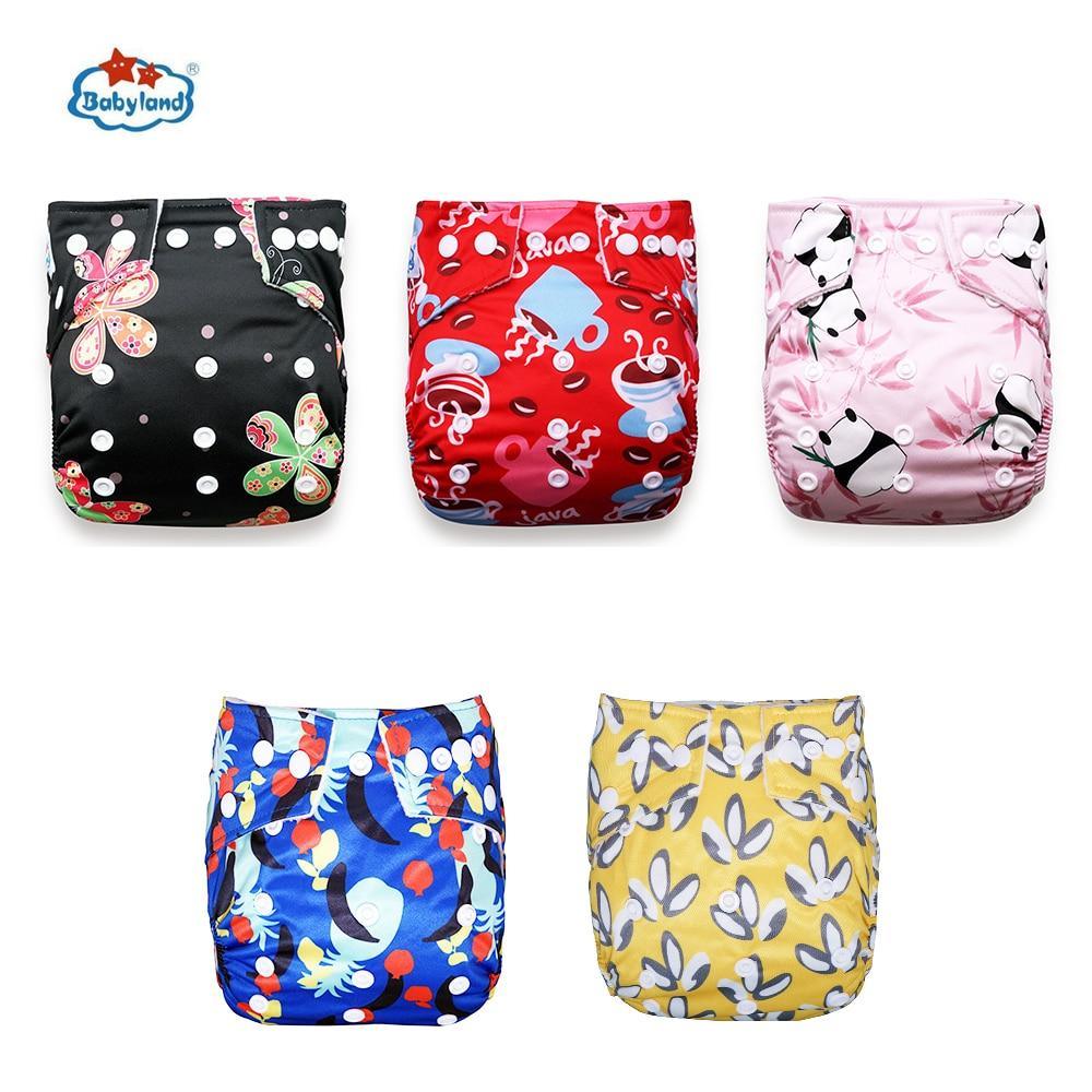 Stevvex 5pc cloth pocket diaper set Modern Luxury prints in colorful designs on Tampa Home & Garden Store