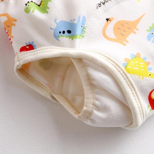 8-layer reusable training pants diaper with dinosaur print, white waterproof lining on Tampa Home & Garden Store