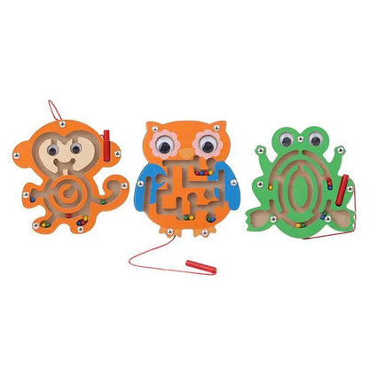 Children Magnetic Maze Toy and Wooden Puzzle Game