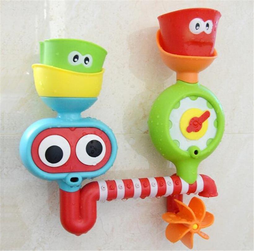 Bath Toys suction cup marble race orbits track blue base green wheel orange propeller on Tampa Home & Garden Store