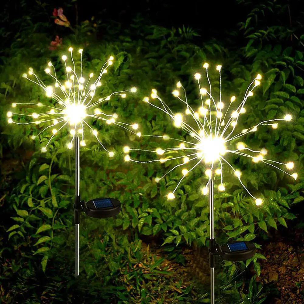 Modern Garden Led Solar Tree Lamp Copper Wires