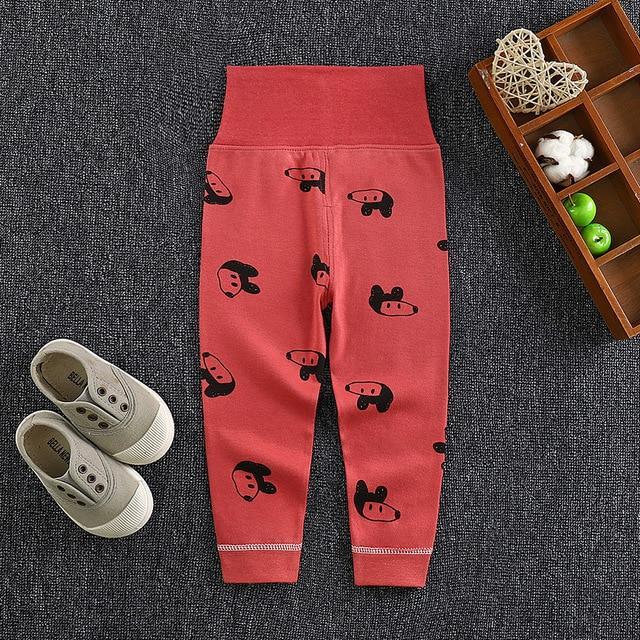 Stevvex baby pants long trousers red cotton panda print unisex newborns on Tampa Home & Garden Store