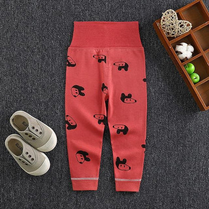 Stevvex baby pants long trousers red cotton panda print unisex newborns on Tampa Home & Garden Store