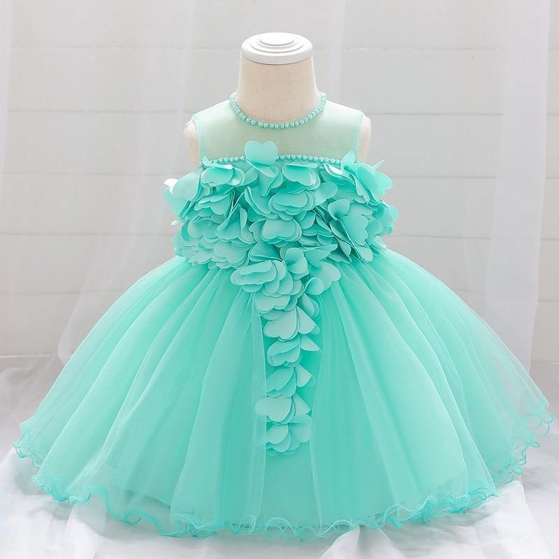 Stevvex turquoise toddler princess lace tutu dress with floral bodice and tulle skirt on Tampa Home & Garden Store