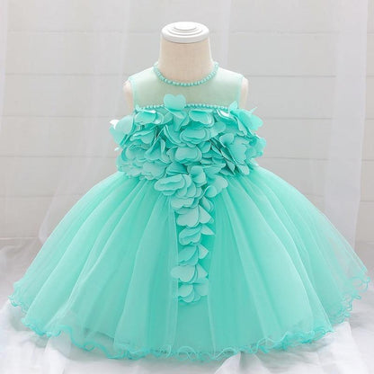 Stevvex turquoise toddler princess lace tutu dress with floral bodice and tulle skirt on Tampa Home & Garden Store