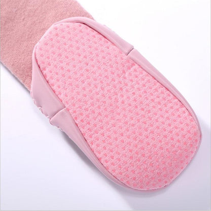 Stevvex newborn pink indoor sock shoes with soft cotton fabric and rubber grip sole on Tampa Home & Garden Store
