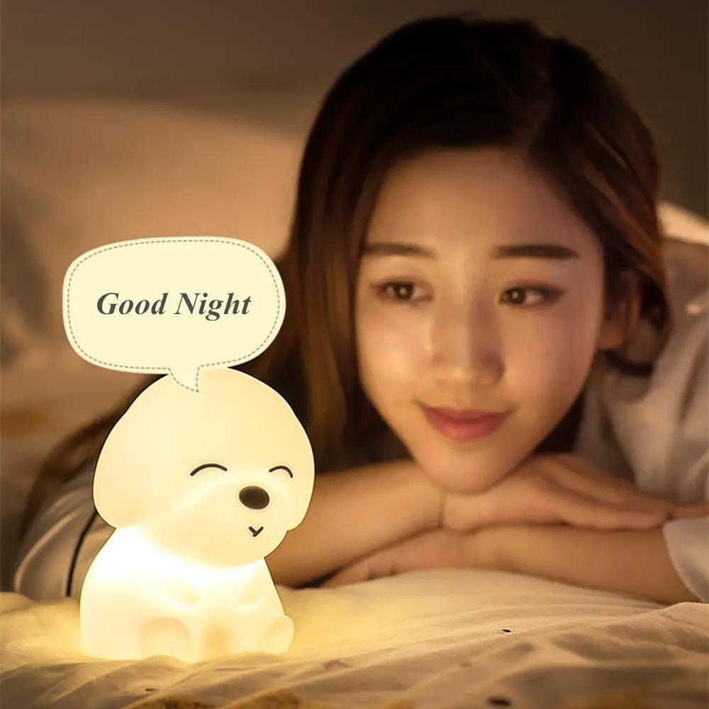 Dog LED Night Light With Touch Sensor USB