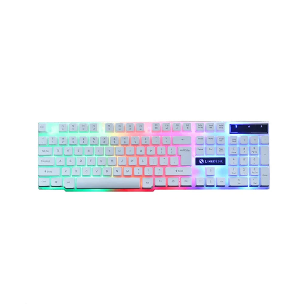 FLIPSTYLEZLLC USB wired gaming keyboard with rainbow RGB backlit on Tampa Home & Garden Store