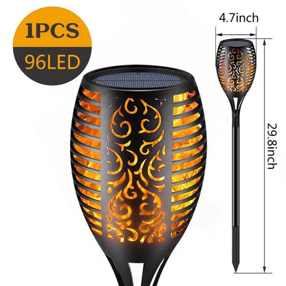 Led Solar Flame Torch for Yard and Garden Pathway