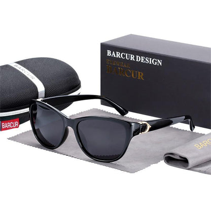 Barcur design gradient cat-eye sunglasses for women with polarized lenses TR90 frame on Tampa Home & Garden Store
