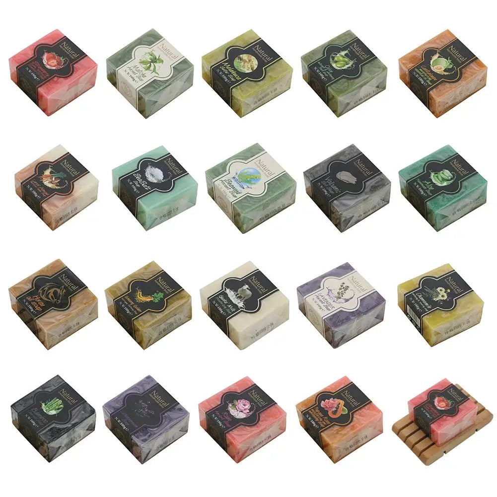 Silcy Skin 85g soap bars, bamboo charcoal oil-control with volcanic mud salt, 20 flavors on Tampa Home & Garden Store