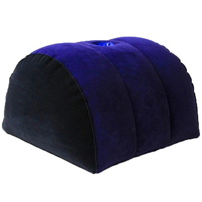 Inflatable wedge pillow purple velvet adjustable with black front UpTrend Deals on Tampa Home & Garden Store