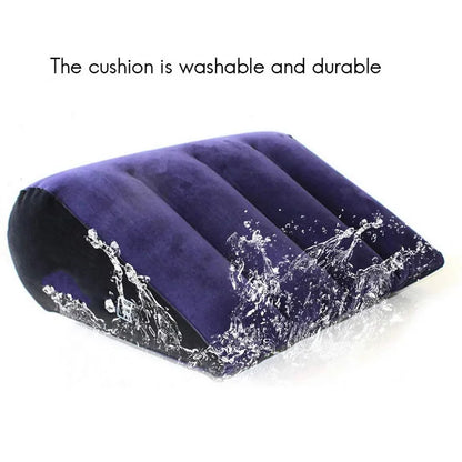 Inflatable wedge pillow, purple adjustable cushion, washable and durable on Tampa Home & Garden Store