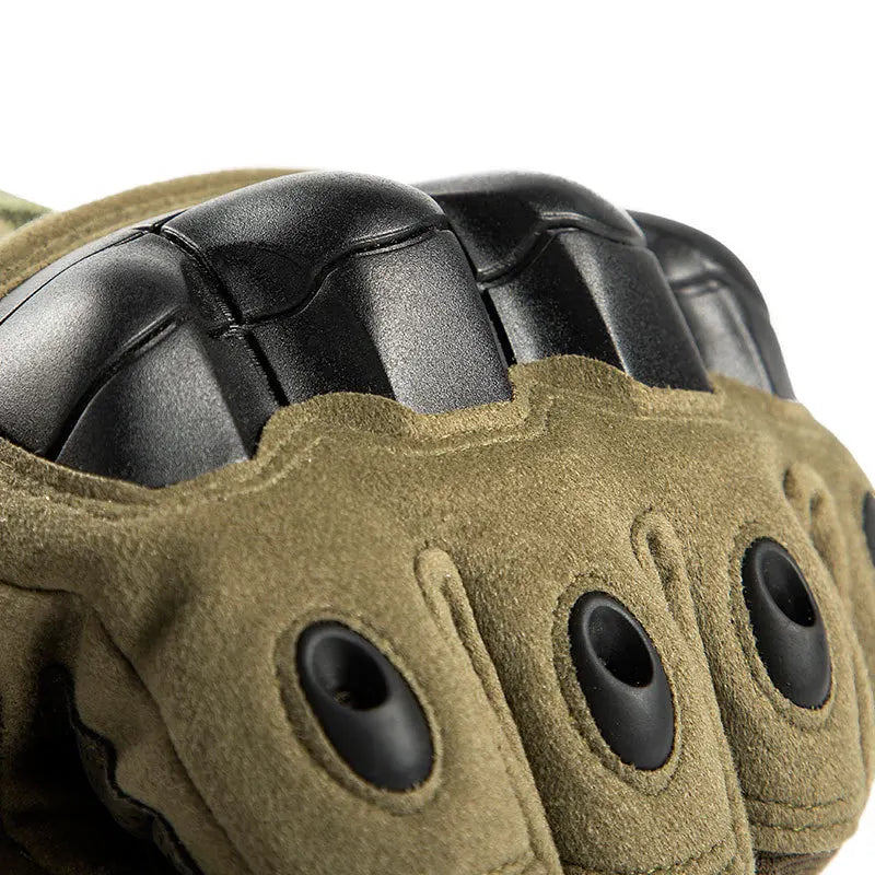 Tactical Sports Gloves Touch Design BikerZoneZ tan suede knuckle protection on Tampa Home & Garden Store