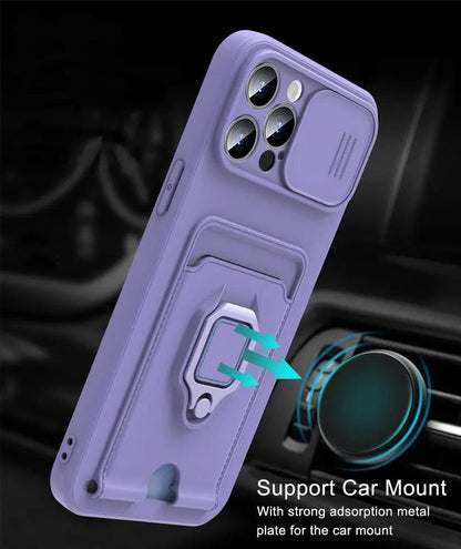 Lightweight Heavy Duty Case With Kickstand Ring