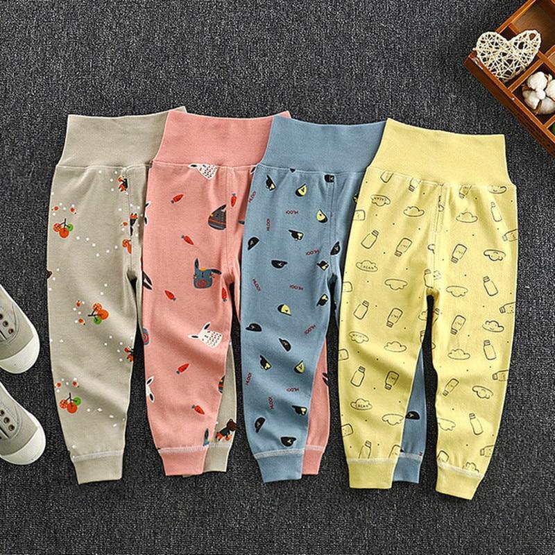 Stevvex cotton baby pants long trousers set of 4 beige pink blue yellow with prints for newborns on Tampa Home & Garden Store