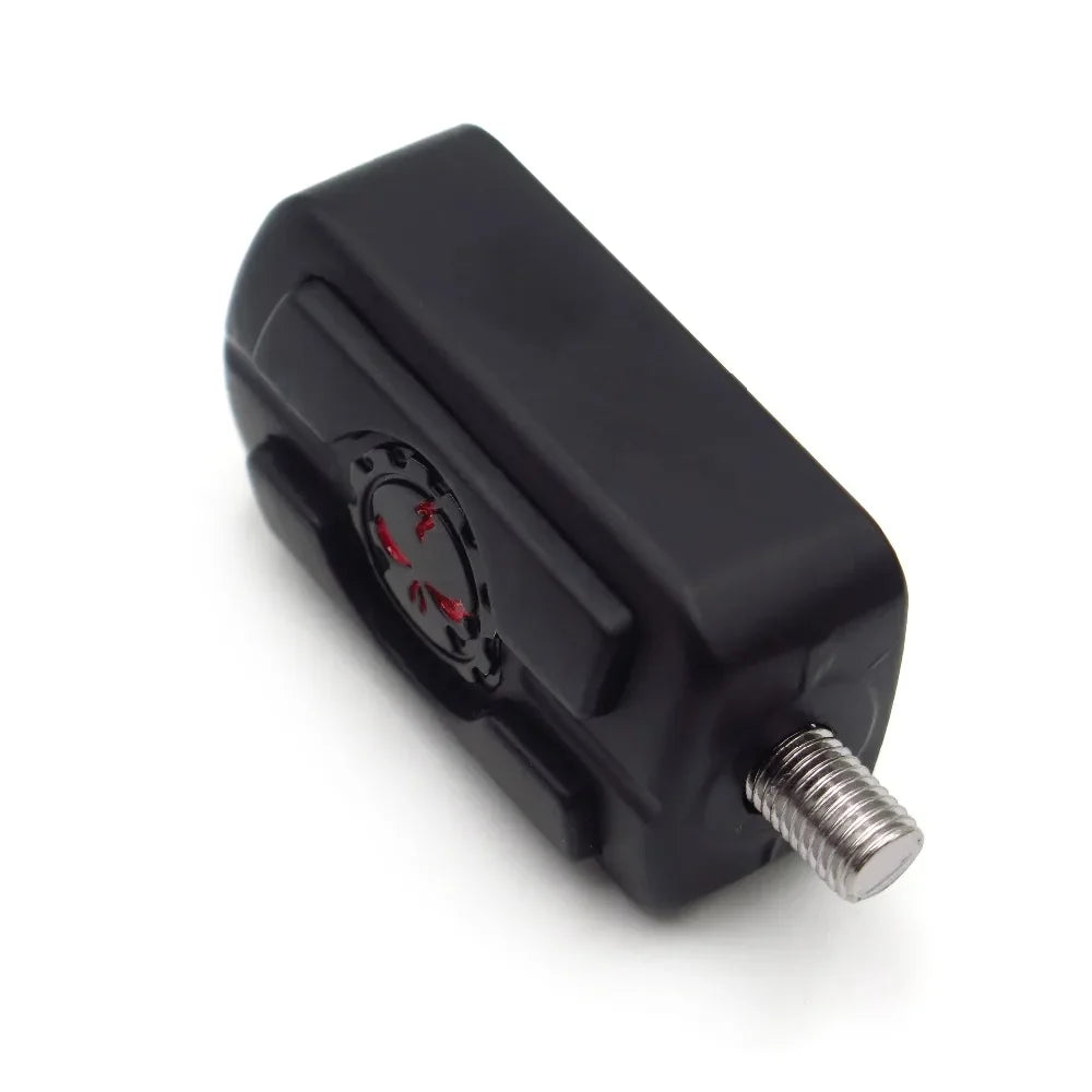Motorcycle skull shifter foot peg, black housing with silver threaded mount, by BikerZoneZ on Tampa Home & Garden Store