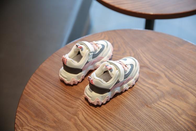 Stevvex baby toddler sneakers breathable mesh canvas beige pair on Tampa Home & Garden Store