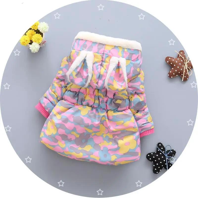 Lux Hooded Cotton Jacket for Baby Girls in Winter