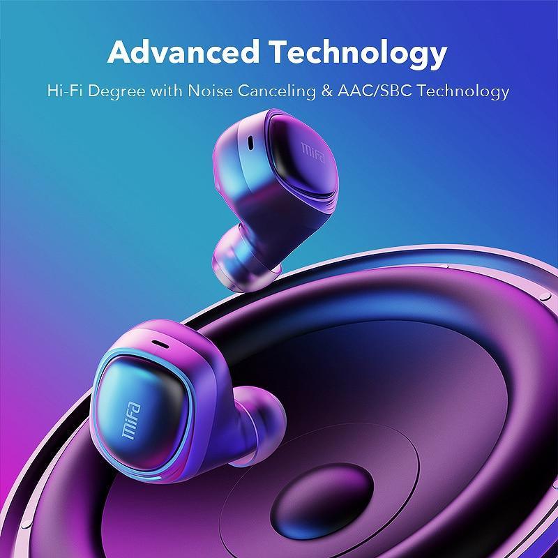 Stevvex luxury wireless in-ear earbuds purple gradient on Tampa Home & Garden Store
