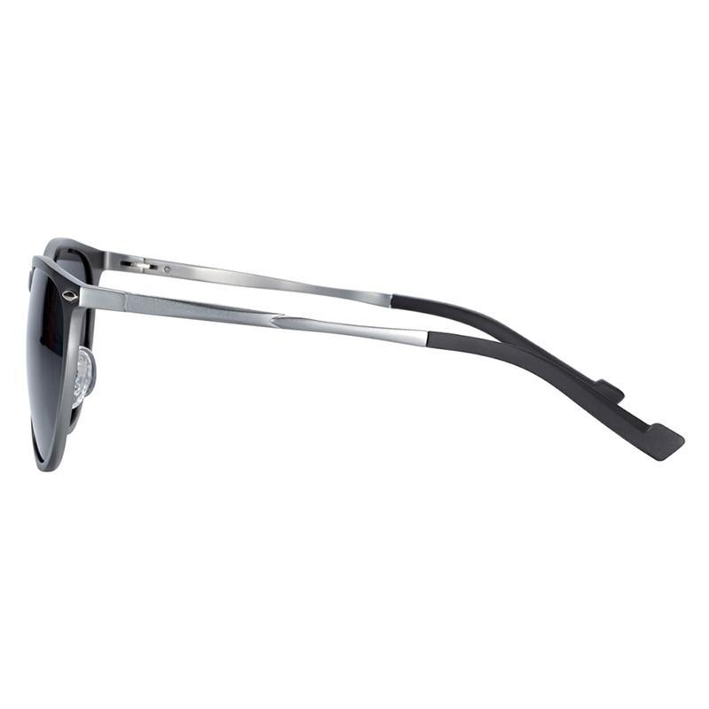 Stevvex round sunglasses with aluminum-magnesium frame, polarized dark lenses on Tampa Home & Garden Store