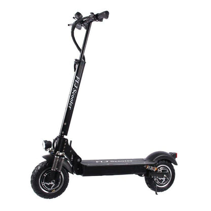 DONJOHNSTYLE4URHOME FLJ 2400W dual motor folding electric scooter black with front fork on Tampa Home & Garden Store
