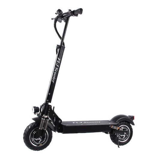 DONJOHNSTYLE4URHOME FLJ 2400W dual motor folding electric scooter black with front fork on Tampa Home & Garden Store