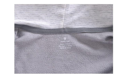 Stevvex newborn gray cotton hoodie close-up of neck area size label on Tampa Home & Garden Store