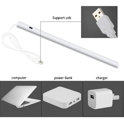 Stevvex ST5LM46006SKB USB powered smart LED kitchen light bar with hand-sweep sensor, white on Tampa Home & Garden Store