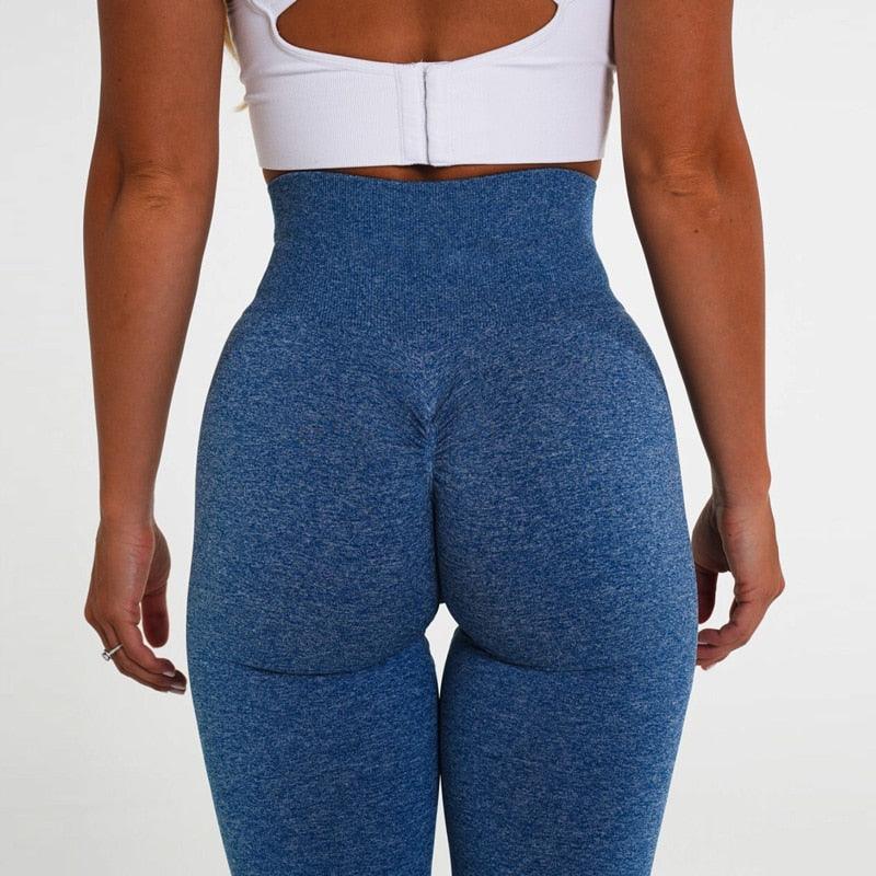 Leggings Stevvex blue seamless high-waist workout leggings for women on Tampa Home & Garden Store