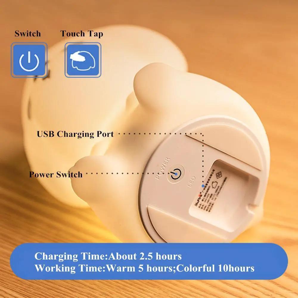 Dog LED Night Light With Touch Sensor USB