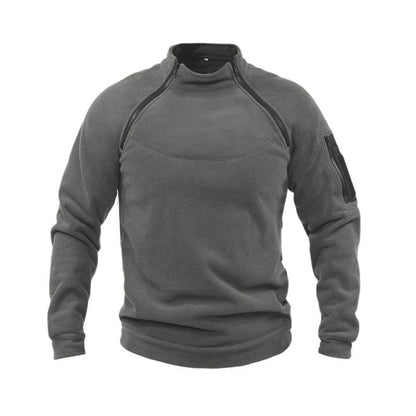 Stevvex men's winter fleece jacket gray lightweight tactical outdoor jacket on Tampa Home & Garden Store