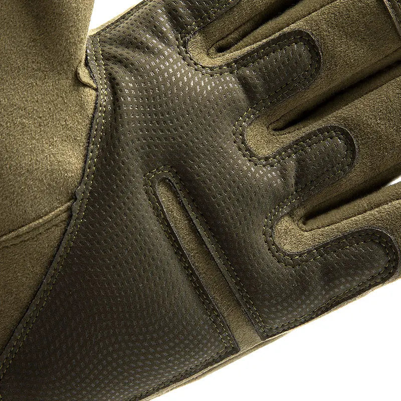 Tactical Sports Gloves Touch Design motorcycle gloves olive-brown perforated palm BikerZoneZ on Tampa Home & Garden Store