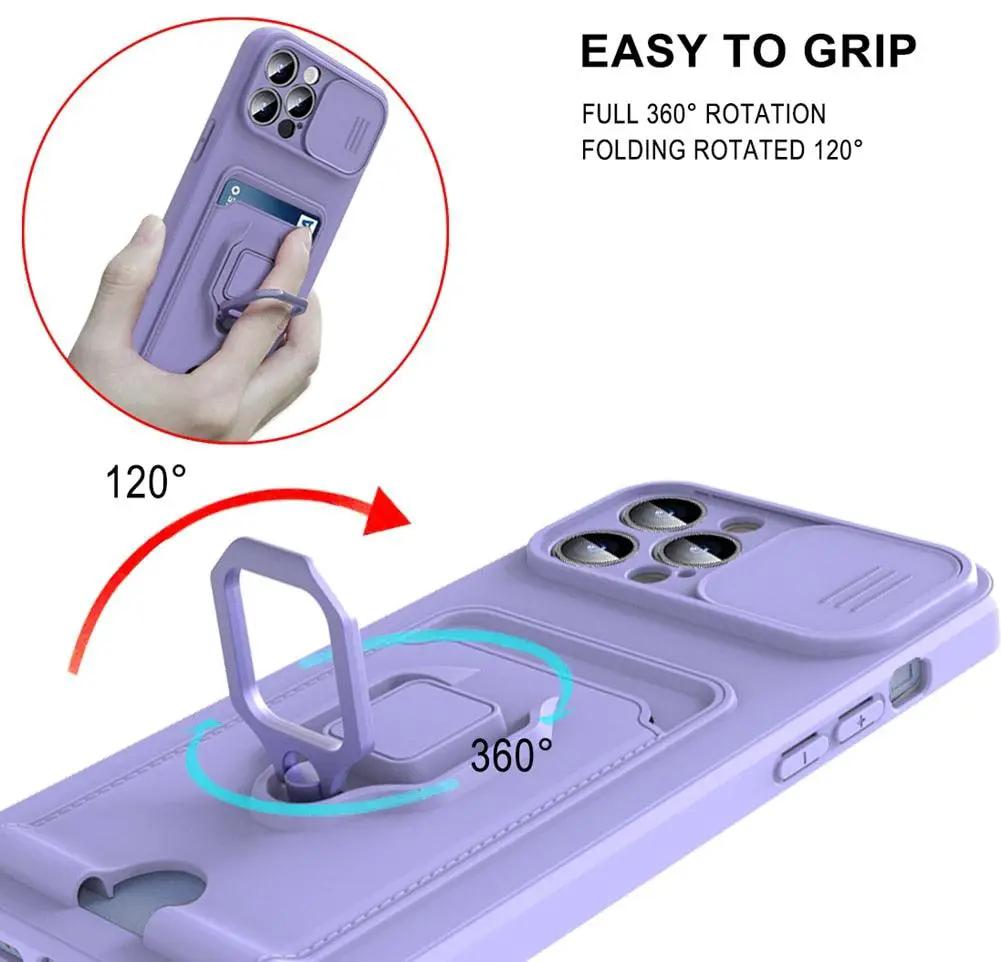 Lightweight Heavy Duty Case With Kickstand Ring