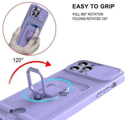 Lightweight Heavy Duty Case With Kickstand Ring
