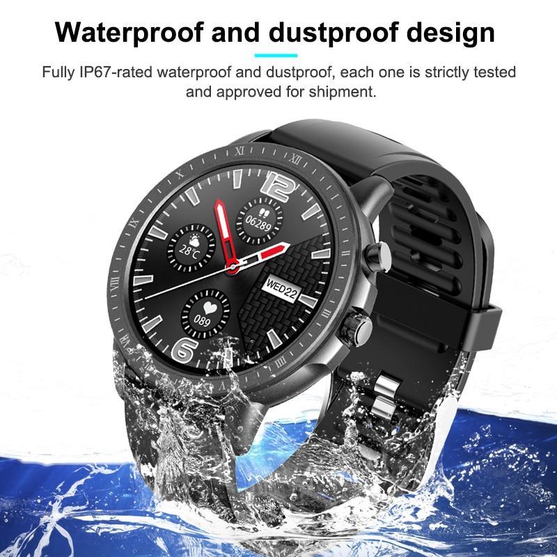 Stevvex smart watch with round dial, waterproof design and heart rate monitor on Tampa Home & Garden Store