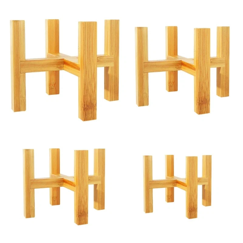 Wooden Plant Pot Stand and Home Decoration