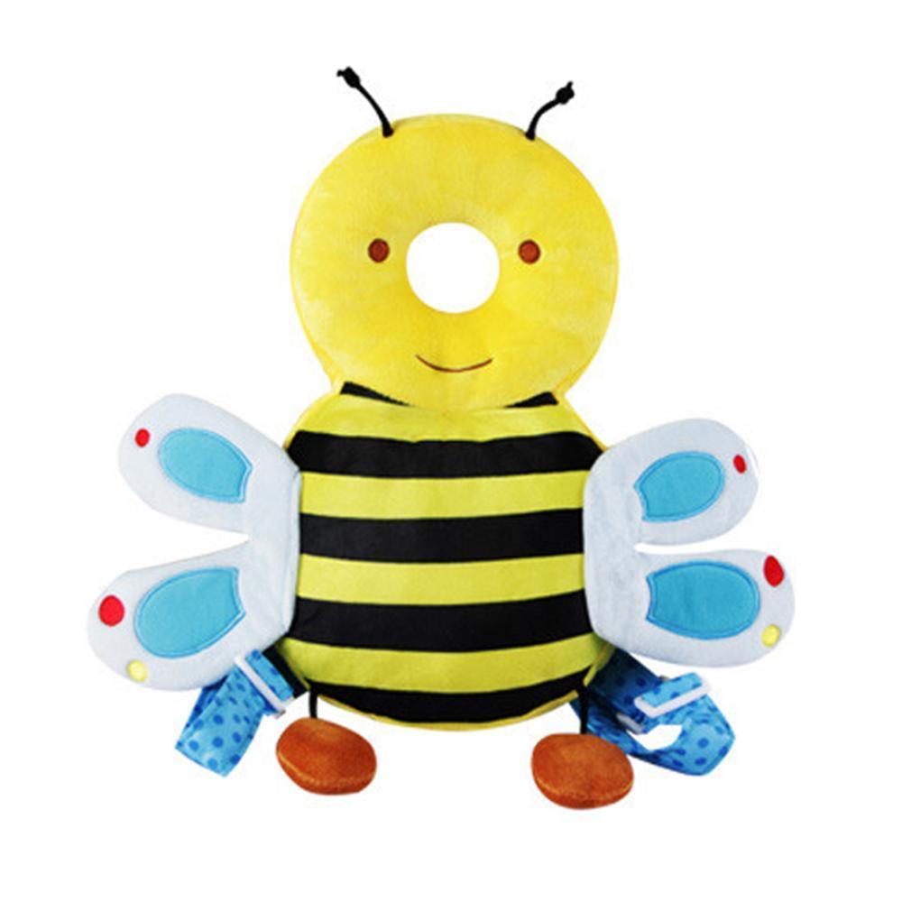Stevvex newborn nursing pillow bee plush with yellow head, black stripes and blue wings on Tampa Home & Garden Store