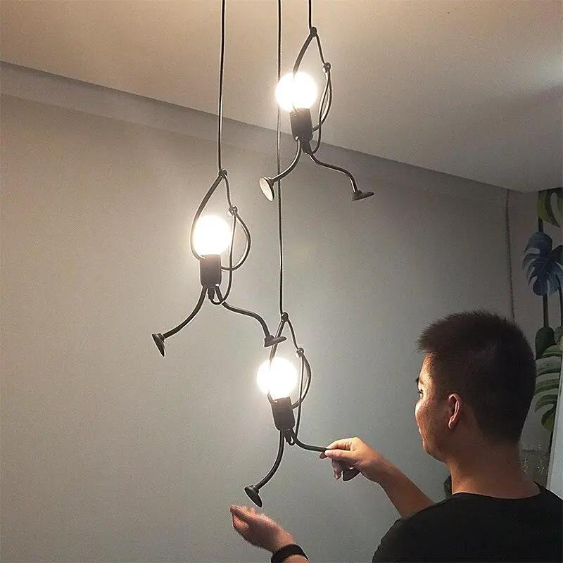 Industrial Pendant Light and Cartoon Fixture