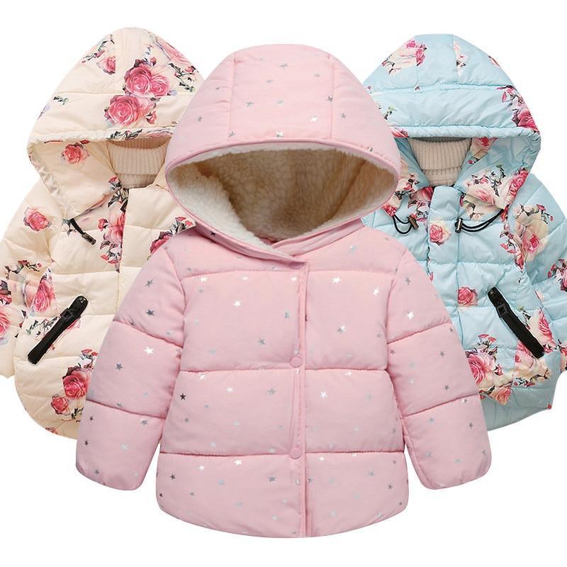 Stevvex cotton padded hooded jacket set in pink, beige floral, blue floral on Tampa Home & Garden Store
