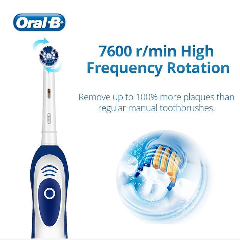 Stevvex Sonic Vibration Electric Toothbrush with replaceable heads; Oral-B logo; 7600 r/min on Tampa Home & Garden Store