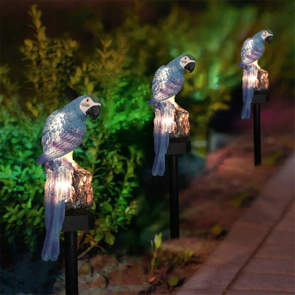 Parrot Shaped LED Garden Lamp Solar Outdoor Light