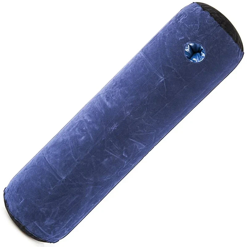 Inflatable wedge pillow blue cushion with air valve for adjustable support on Tampa Home & Garden Store