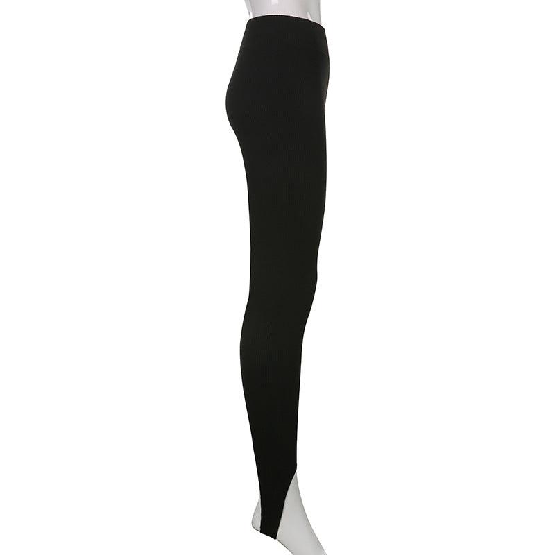 Stevvex high-waist cotton fitness leggings in black seamless push-up design on Tampa Home & Garden Store