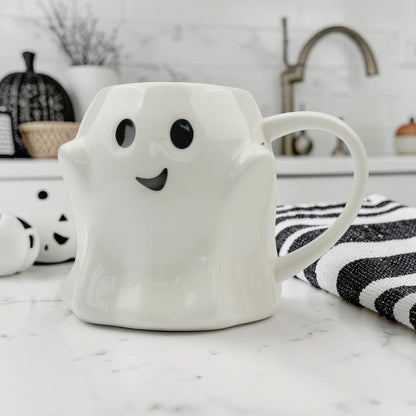Ghost Mug ceramic white ghost-shaped coffee mug Gia Roma on Tampa Home & Garden Store